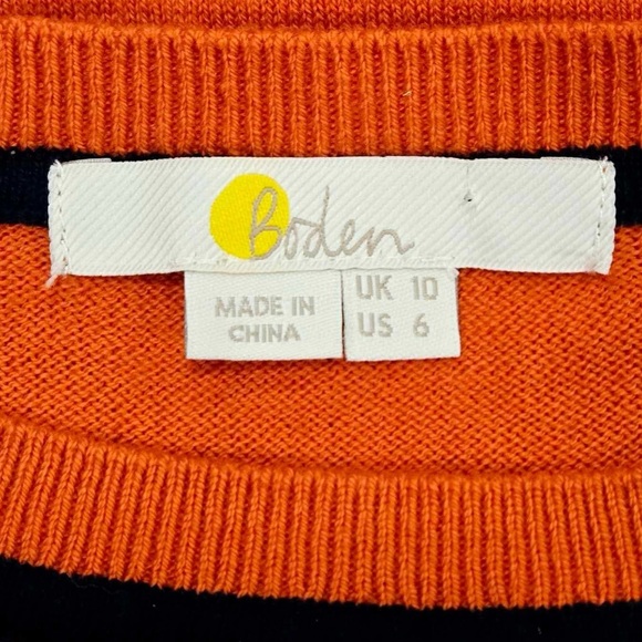 Boden Alba Long Sleeved Boat Neck Knit Dress size 6 - Picture 4 of 10